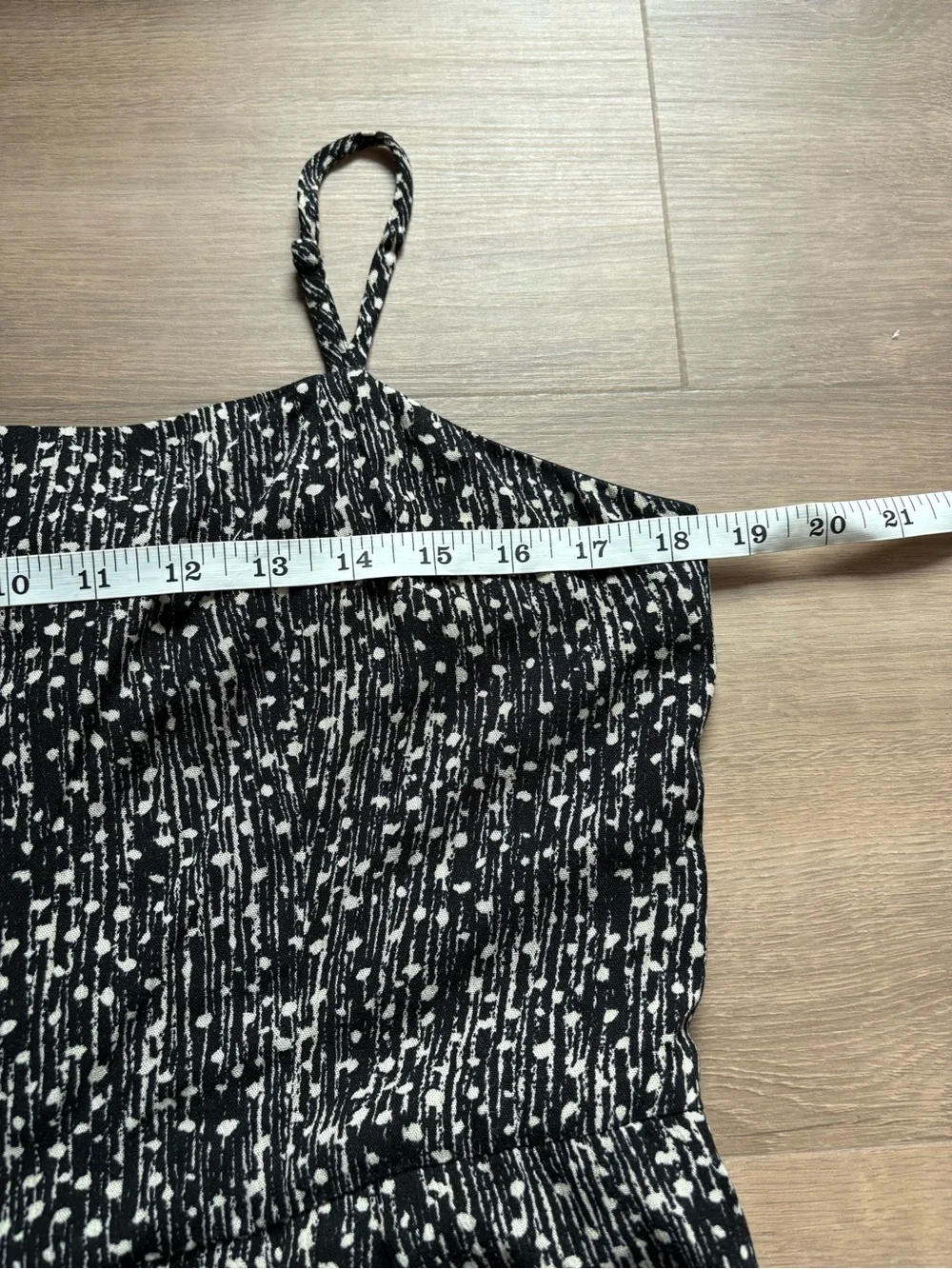 NWT Hutch Wide-Leg Tie Back Jumpsuit in Black and white dot- size 10 - Picture 6 of 8